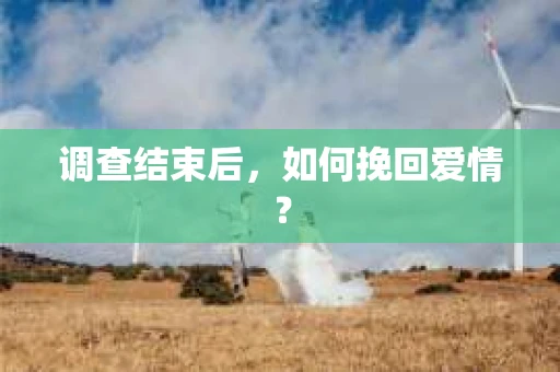 调查结束后，如何挽回爱情？