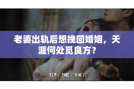 老婆出轨后想挽回婚姻，天涯何处觅良方？