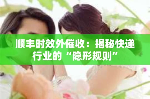 顺丰时效外催收:揭秘快递行业的“隐形规则” 顺丰时效外催收:揭秘快递行业的“隐形规则”