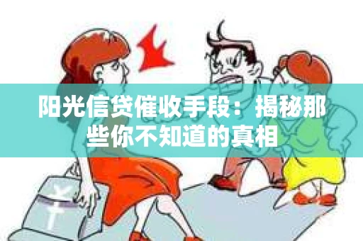 阳光信贷催收手段：揭秘那些你不知道的真相