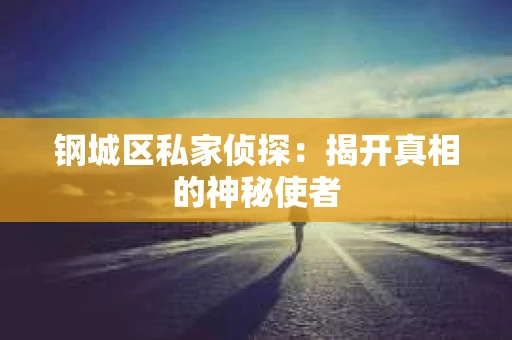 钢城区私家侦探：揭开真相的神秘使者