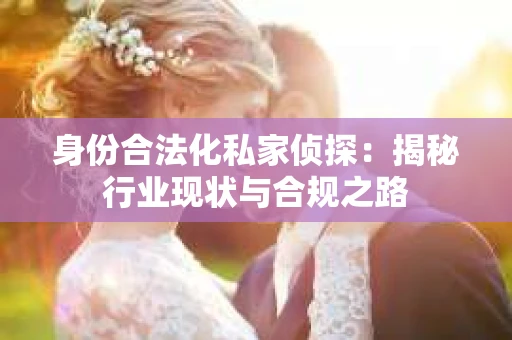 身份合法化私家侦探：揭秘行业现状与合规之路