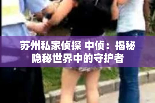 苏州私家侦探 中侦：揭秘隐秘世界中的守护者