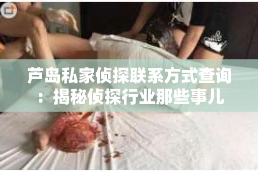 芦岛私家侦探联系方式查询：揭秘侦探行业那些事儿