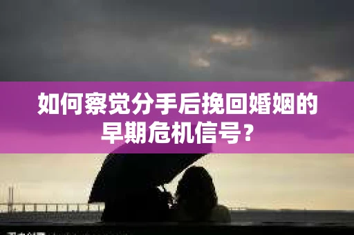 如何察觉分手后挽回婚姻的早期危机信号？
