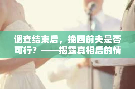 调查结束后，挽回前夫是否可行？——揭露真相后的情感疗愈与人生决策