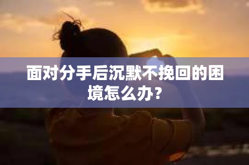 面对分手后沉默不挽回的困境怎么办？