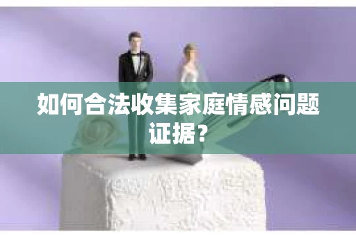 如何合法收集家庭情感问题证据？