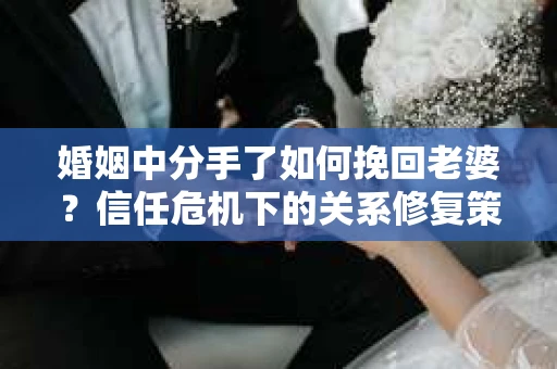 婚姻中分手了如何挽回老婆？信任危机下的关系修复策略